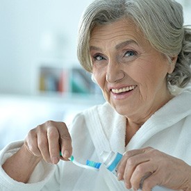 Wheaton patient showing supported facial structure